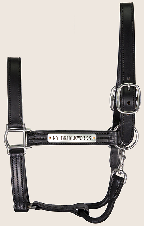 Black Leather Halter